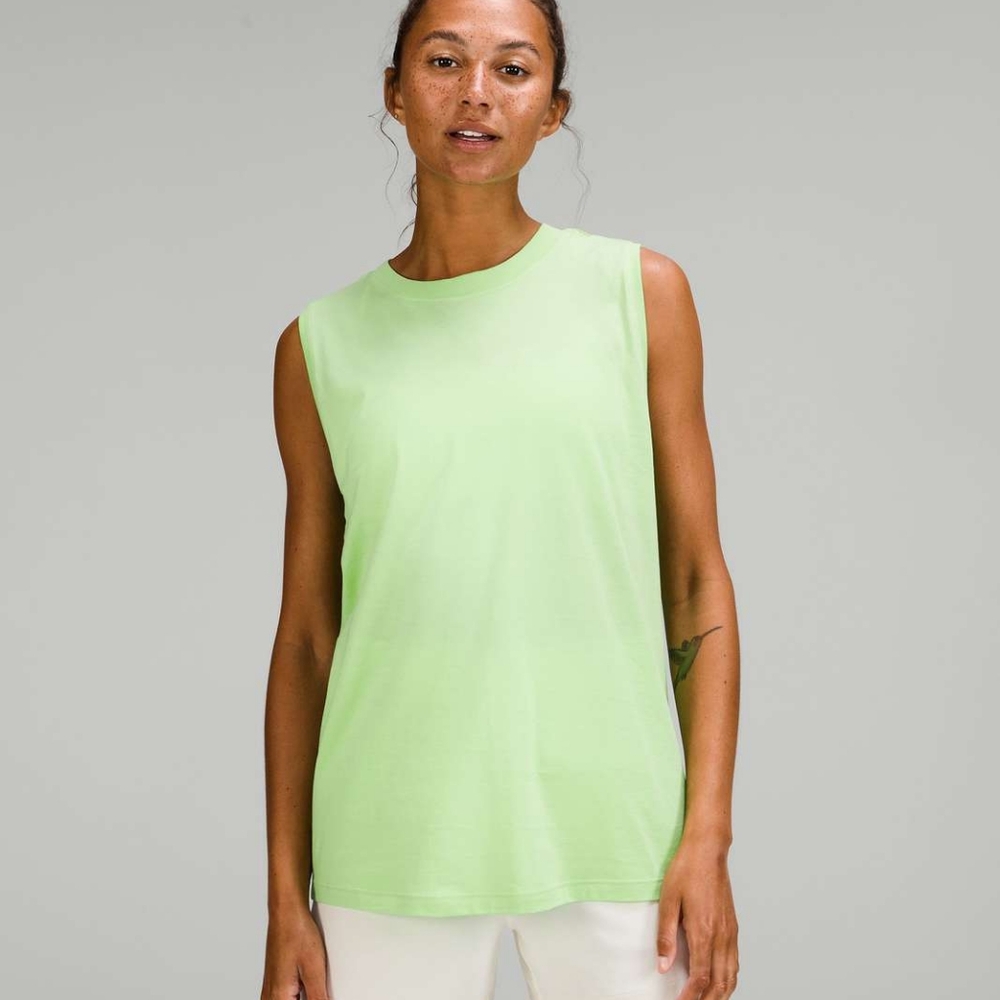 Lululemon All Yours Tank Top Scream Green Light